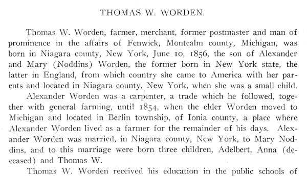 Thomas W. Worden Bio
