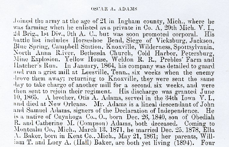 Montcalm County Civil War Veterans