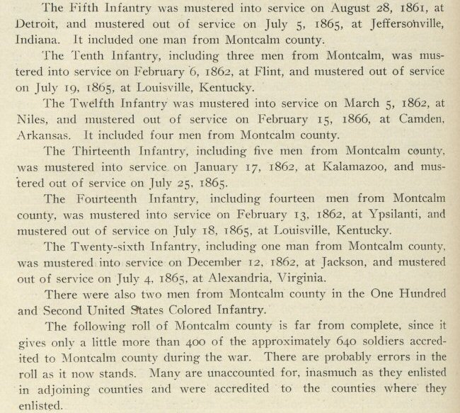 Montcalm County in the Civil War by John W. Dasef