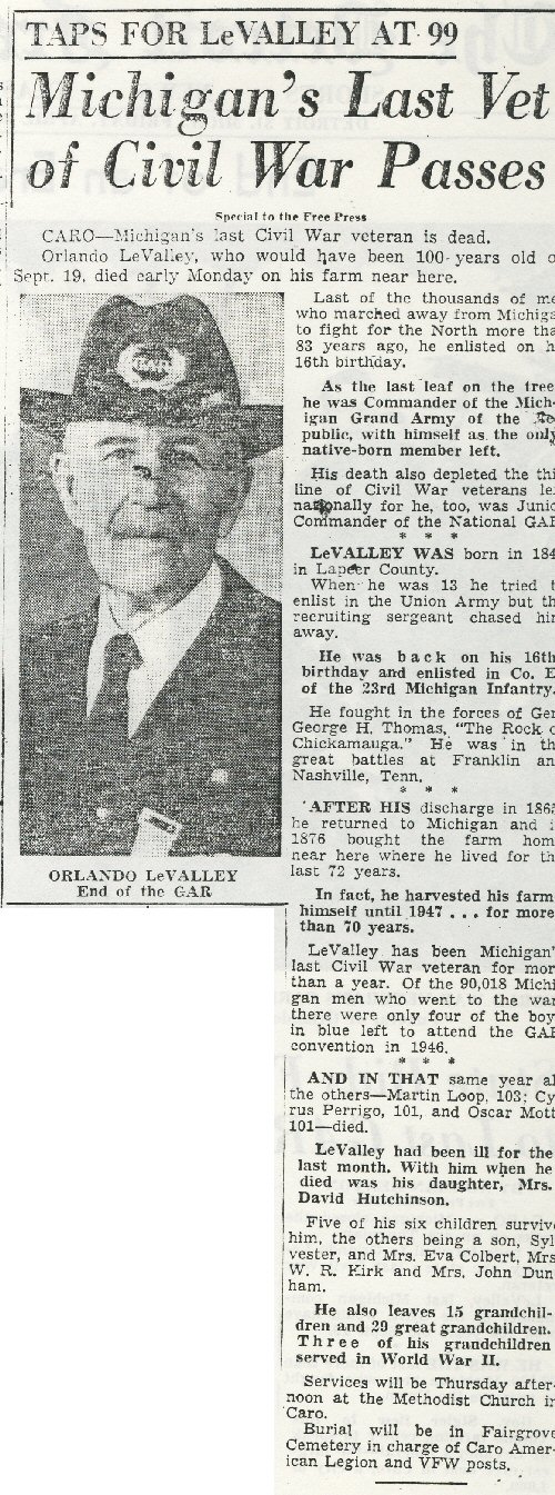 Orlando LeValley Dies
