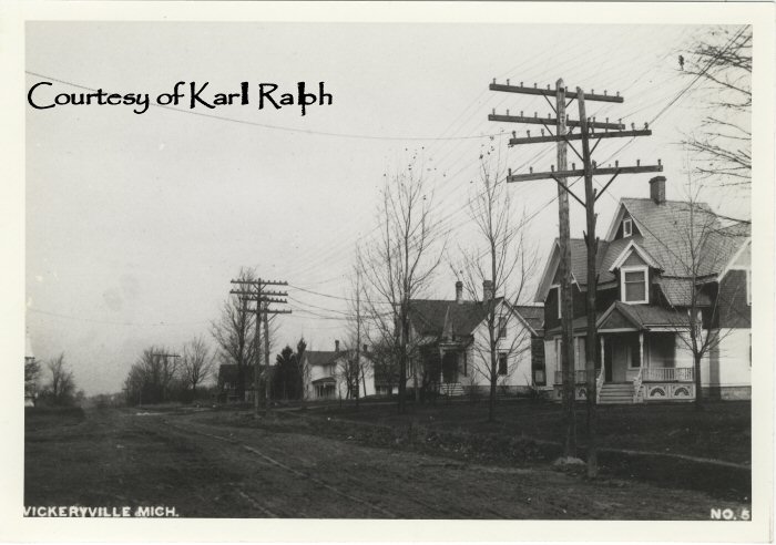 Vickeryville - East side of Main Street looking north.