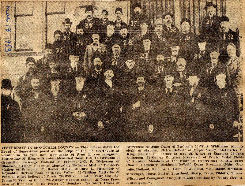 Montcalm County Board of Supervisors - 1895