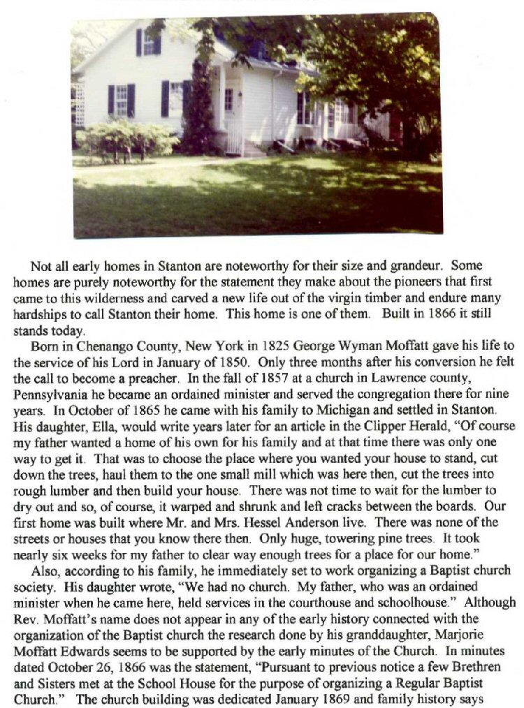 Rev. George W. Moffatt