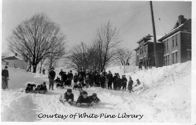Sledding - February, 1943