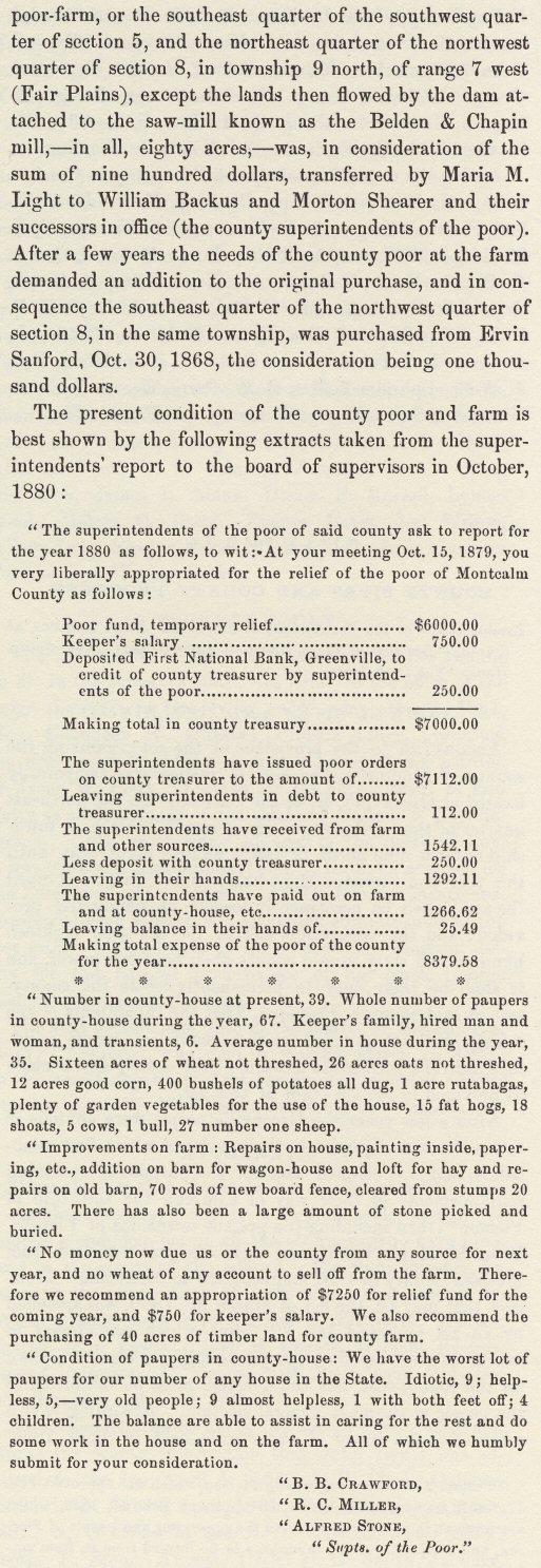 Montcalm County Poor Farm