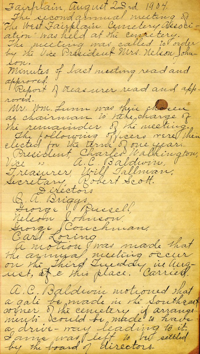 Fairplains Cemetery Association