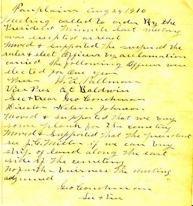 Fairplains Cemetery Association