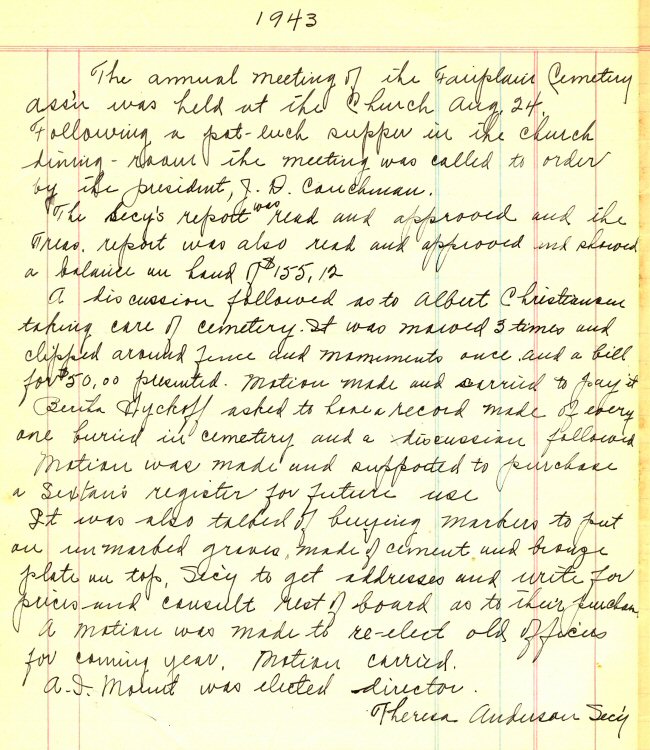 Fairplains Cemetery Association