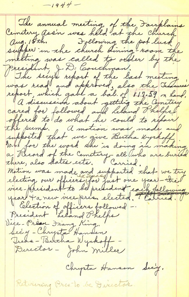 Fairplains Cemetery Association
