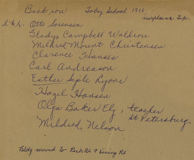 Tobey School - 1916
