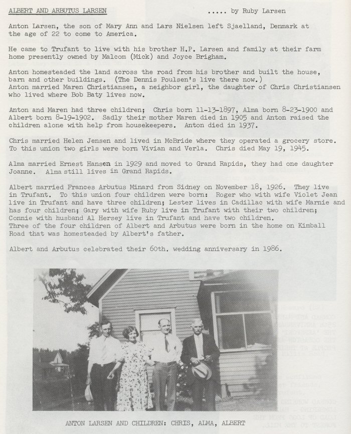 Albert Larsen Family