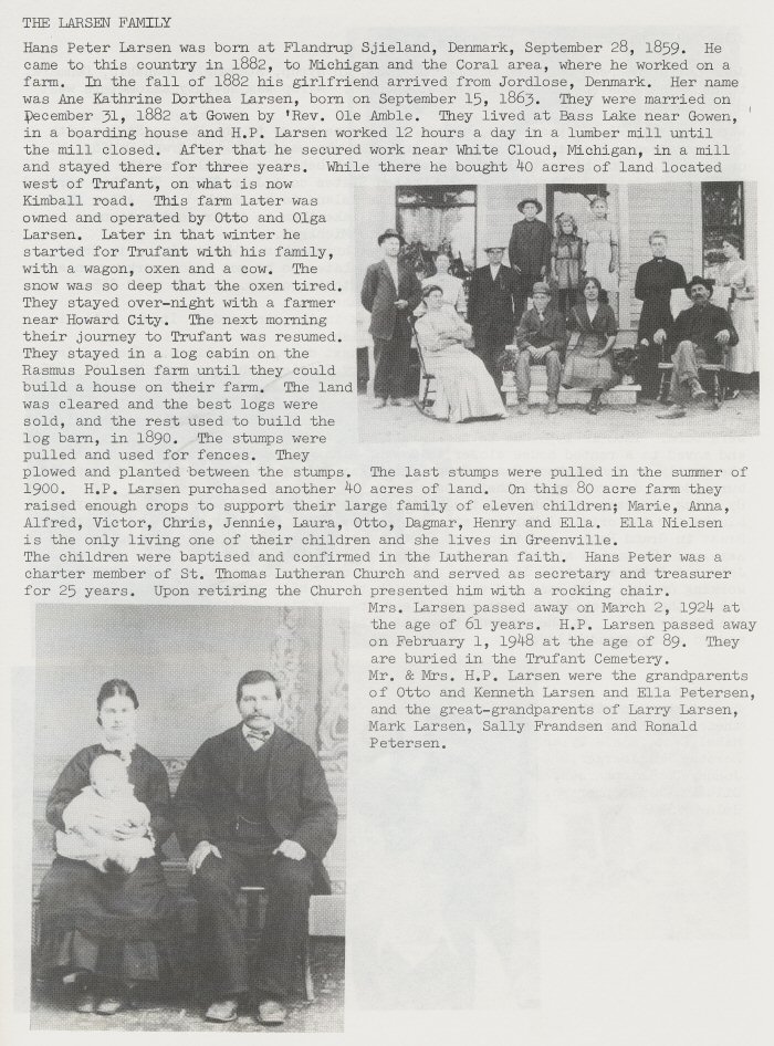 Hans Peter Larsen Family