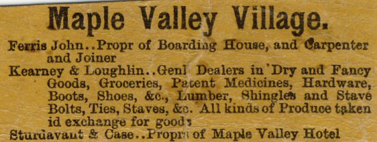 Maple Valley, Maple Valley Twp