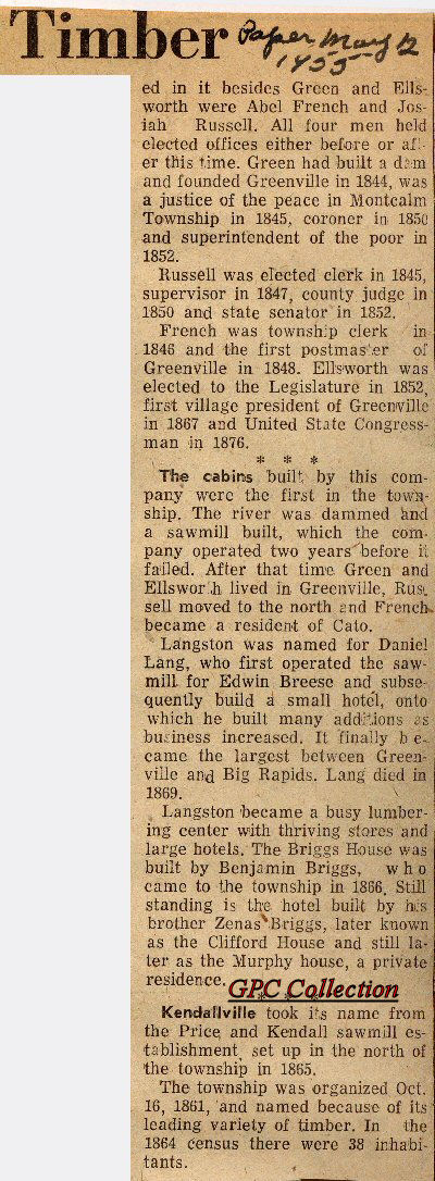 Pine Twp. History