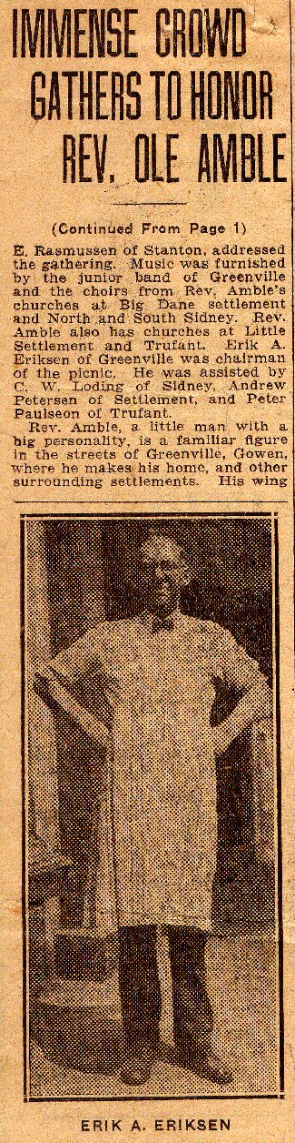 Rev. Ole Amble - Lutheran Pastor