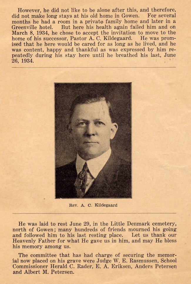 Rev. Ole Amble - Memorial