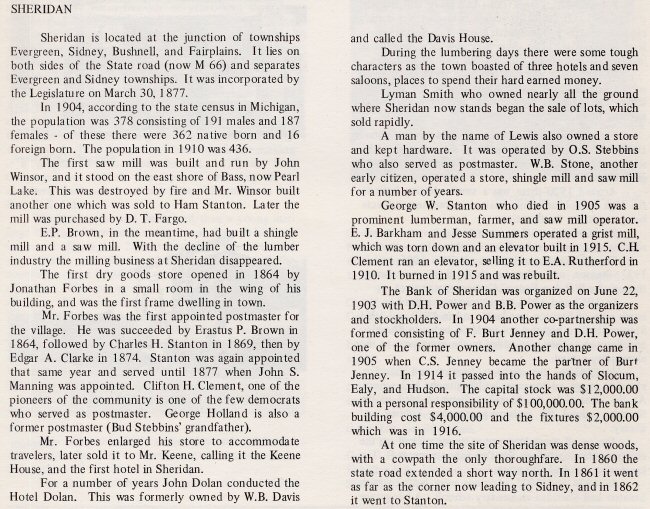 Sheridan History - 1976