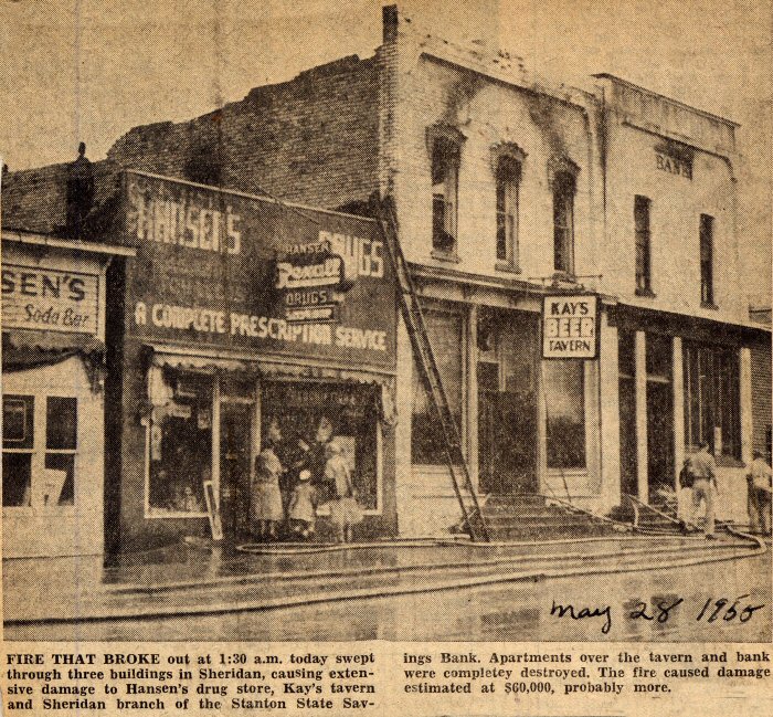 Sheridan fire - 1955