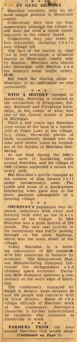 Sheridan History