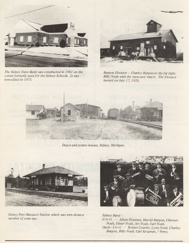 The History of Sidney, Michigan