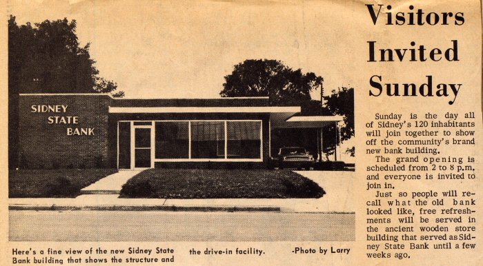 The new Sidney State Bank