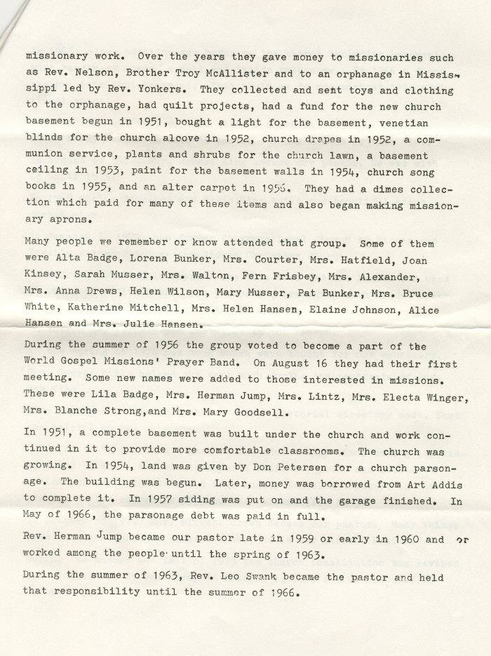 History of Sidney Christian Church - Page 2