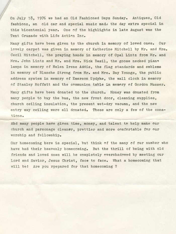 History of Sidney Christian Church - Page 4