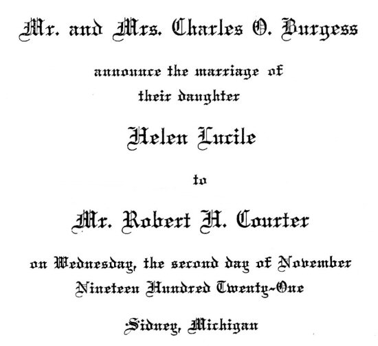 Robert & Helen Wedding