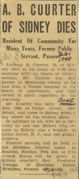 Anthony Courter Dies