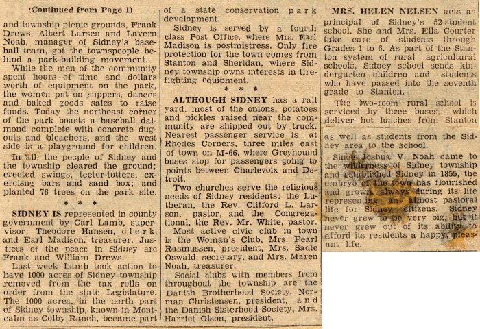 Sidney 1949 - Story