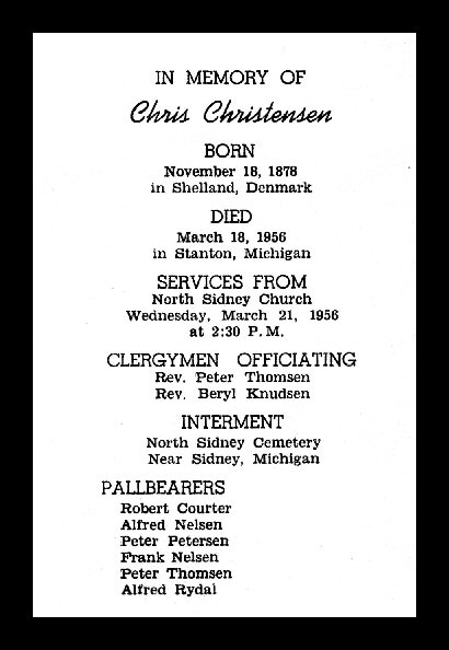 Funeral Home Card