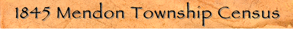 1845 Mendon Township Census
