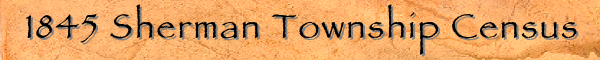1845 Sherman Township Census