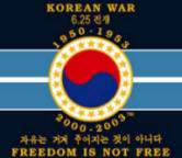 Korean War Flag "Freedom Is Not Free"